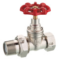 brass gate valve with iron handwheel nickle plated brass valves